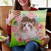 ieftine Cadouri personalizate-Husă personalizată pentru pernă în memoria cuiva Husă foto Pernă de aruncat Cadou de compasiune Cadouri personalizate în memoria cuiva