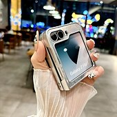 رخيصةأون جراب سامسونج-هاتف غطاء من أجل سامسونج جالاكسي زد فليب 7 زد فليب 6 Z Flip 5 Z Flip 4 Z Flip 3 غطاء خلفي ضد الصدمات مكتب  /  الأعمال الكمبيوتر الشخصي