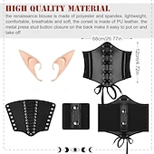 abordables Tenues-Rétro Vintage Médiéval Renaissance Robe Ceinture Taille Accessoires Ren Faire Femmes Viking Fantaisie Halloween Carnaval Mascarade Performance Scène LARP Adulte Robe Plus d&#039;accessoires