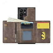 baratos Capa Samsung-Capa de Telefone para Samsung Galaxy S24 Ultra Plus S24 FE S23 Ultra Plus S22 Plus Ultra S21 Ultra S25 Capa Traseira com Suporte Magnético Carregamento Sem Fio Retro TPU PC
