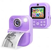 cheap Digital Camera-Instant Print Camera for Kids HD 1080P Print Camera for Kids Digital Camera With 3 Rolls Print Paper for Children Toys Boy Girls Christmas Gift