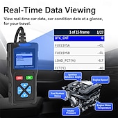 お買い得  自動車用品＆ツール-obd2 スキャナー 診断ツール バッテリー テスター 車両 チェック エンジン 故障 コード リーダー リセット付き obd ii カー スキャナー &amp;テスター診断ツール
