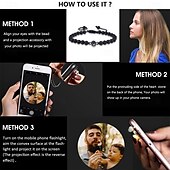 levne Pro muže-Personalizovaný náramek s tygřím okem nejlepší dárek pro tátu svatební dárek s projekční fotografií pro manžela přítele Vánoce Valentýn výročí