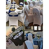 baratos Capa para Cadeira de Jantar-capas para cadeiras de casamento capas elásticas de ajuste universal com cobertura total, perfeitas para casamentos, banquetes e eventos, duráveis e resistentes a rugas, adicionam elegância e estilo a