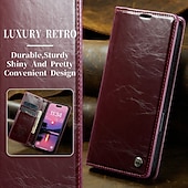 billige iPhone-etuier-telefon Etui Til iPhone 16 15 14 Pro Max Plus iPhone 13 12 11 Pro Max Flip deksel med stativ Magnetisk Kortspor Kontor / Bedrift TPU PU lær