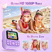 cheap Digital Camera-Instant Print Camera for Kids HD 1080P Print Camera for Kids Digital Camera With 3 Rolls Print Paper for Children Toys Boy Girls Christmas Gift