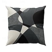 billige geometrisk stil-argyle mønster dekorative putetrekk 1 stk myk firkantet putetrekk putetrekk for soverom stue sofa sofa stol svart grå hvit rød