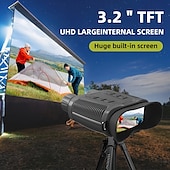 cheap Rangefinders &amp; Telescopes-4K Full-Color Infrared Night Vision Binoculars 36MP UHD Micro Light Enhanced 10X Optical 8X Digital Zoom  CMOS Sensor  for Hunting &amp; Shooting Suitable for Valentine&#039;S Day Christmas Gifts