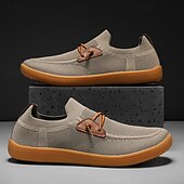 preiswerte Sneaker für Herren-Herren Leichte Barfußschuhe – Atmungsaktive Freizeitsneaker mit Slip-On Design für Gehen, Reisen und Alltag