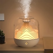 cheap Humidifiers &amp; Dehumidifiers-700ML Humidifier Desktop USB Aromatherapy Humidifier LED Night Light Air Diffuser Mist, Bedroom Air Purifier