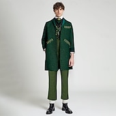 baratos Trajes Masculinos-Bruxa Fada Fiyero Roupa Ocasiões Especiais Ternos / Conjuntos e Blazeres Trajes temáticos de filmes e séries Cosplay filme for Homens Adulto Dia Das Bruxas Carnaval Espetáculo Festa Palco