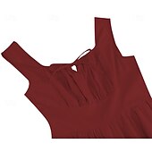 cheap Dresses-Retro Vintage 1950s Cocktail Dress Dress Flare Dress Solid Color Women&#039;s Masquerade Event / Party Bachelorette Party Festival Adults&#039; Dress Homecoming Dresses