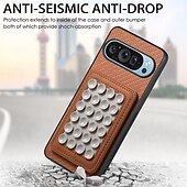 זול תיק טלפון אחר-טלפון מגן עבור גוגל Pixel 9 Pro Pixel 8 Pro Pixel 8 פיקסל 9 Pixel 7 Pixel 7 Pro Pixel 6 Pixel 6 Pro כיסוי אחורי ניתן לניתוק מגנטי תמיכה בטעינה אלחוטית רטרו TPU סיבי פחמן