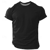 preiswerte Lustige T-Shirts für Männer-Herren Linienrichter T Shirt Kurzarm T-Shirt 3D-Druck Rundhalsausschnitt Hemd Modisch Täglich Strasse Täglich Schwarz Dunkelblau Sommer Frühling Bekleidung S M L XL XXL XXXL