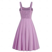 preiswerte Kleider-Elegant Klassisch 1950er Kleid A-Linie Damen Valentinstag Veranstaltung / Fest Date Teegesellschaft Erwachsene Kleid Frühling &amp; Sommer
