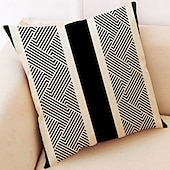 baratos estilo geométrico-capa de almofada 4 unidades quadradas decorativas macias capa de travesseiro capa de almofada fronha para sofá-cama almofada de linho falso lavável mashine de qualidade superior para sofá-cama