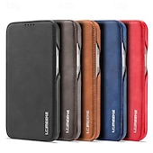 economico Cover per iPhone-Custodia per telefono per iPhone 16 Pro Max Plus iPhone 15 Pro Max Plus iPhone 14 13 12 11 Pro Max Plus Mini Cover flip con slot per schede anti-caduta retrò TPU pelle PU