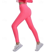 tanie Legginsy i legginsy do jogi-Damskie Spodnie do jogi Legginsy do jogi Podstawowy Wyszczuplenie brzucha Podnoszenie pośladków Wysoka talia Joga Trening w siłowni Pilates Legginsy 3/4 Rajstopy Moda Czarny Różowy Czerwony Jesie