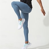 abordables Pantalones de Correr &amp; Mallas-Hombre Leggings Running Leggings Cintura elástica Capa base Exterior Deporte Deportivo Otoño Secado rápido Suave Compresión Reductor del Sudor Power Flex Maratón Corriendo Rutina de ejercicio Pitillo