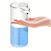 abordables Distributeurs à savon-Distributeur de savon automatique d&#039;une capacité de 380 ml - rechargeable par USB sans contact et technologie de détection de mouvement