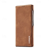 abordables Coques Samsung-Housse de téléphone pour Samsung Galaxy S24 Ultra S24 Plus S24 S23 S23 Ultra S22 S22 Plus Ultra S21 Ultra S21 FE S21 Coque flip avec emplacement pour carte magnétique antichoc rétro TPU PU cuir