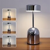 economico Lampade da tavolo-lampada da scrivania a led in ferro ricaricabile con usb &amp;regolazione tricolore per impieghi gravosi per bar ristorante