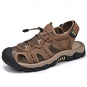baratos sandálias de exterior-Sandálias masculinas para atividades ao ar livre, com design durável e respirável, tiras ajustáveis e sola antiderrapante. Perfeitas para caminhadas, atividades aquáticas, férias na praia e uso casual no verão.
