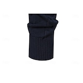 billiga Herrgolfkläder-Herr Tröja Vit Mörk marin Marinblå Långärmad Överdelar Golfkläder Kläder Outfits Bär kläder