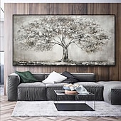 abordables Pinturas florales/botánicas-Pinturas al óleo de árboles hechas a mano de Mintura sobre lienzo, arte de pared, decoración, imagen abstracta moderna para decoración del hogar, pintura enrollada sin marco y sin estirar