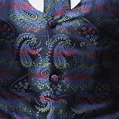 levne oblečení-Retro Řvoucí 20s 20. léta 20. století Kamizelka Vesta Velký Gatsby Gentleman Kašmírový vzor Retro Maškarní kostým Pánské Vánoce předvečer Všech svatých Karneval Výkon loučení se svobodou nevěsty