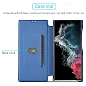 abordables Coques Samsung-Housse de téléphone pour Samsung Galaxy S24 Ultra S24 Plus S24 S23 S23 Ultra S22 S22 Plus Ultra S21 Ultra S21 FE S21 Coque flip avec emplacement pour carte magnétique antichoc rétro TPU PU cuir