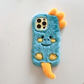 Недорогие Чехлы для iPhone-телефон Кейс для Назначение iPhone 16 Про Макс Плюс Айфон 15 Про Макс Плюс iPhone 14 13 12 Pro Max Plus Кейс на заднюю панель со стендом Защита от удара Ретро Плюш