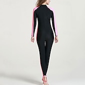 abordables Lycra de surf-Femme Maillot Anti UV Maillot de bain 1 pièce Poids Léger manche longue Le Maillot de corps Maillot de bain Zip sur le devant Natation Surf Plage Sports nautiques Mosaïque Eté Printemps Automne