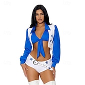 levne Dámské Kostýmy-roztleskávačky Motocyklová dívka Úbory Kostým Dospělé Dámské Sexy kostým Výkon Párty předvečer Všech svatých Karneval Plesová maškaráda Jednoduchý karnevalový kostým