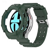 Недорогие Ремешки для часов Samsung-Ремешок для часов для Samsung Galaxy Watch 6 40/44mm силиконовый Замена Ремень Регулируется Спортивный ремешок Браслет