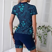 abordables Lycra de surf-Femmes Maillot de Bain Rash Guard Protection Solaire UV Respirant Séchage Rapide manche longue Maillot de Bain Maillot de bain 2 pièces ​fermeture éclair sur le devant Natation Surf Sports Nautiques