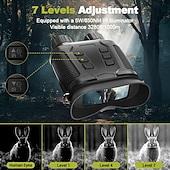 cheap Rangefinders &amp; Telescopes-4K Full-Color Infrared Night Vision Binoculars 36MP UHD Micro Light Enhanced 10X Optical 8X Digital Zoom  CMOS Sensor  for Hunting &amp; Shooting Suitable for Valentine&#039;S Day Christmas Gifts