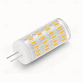 tanie Żarówki LED 2-pinowe-żarówki kukurydziane led g4 12v/24v ac/dc, 5w 63led ściemnialne do żyrandoli kryształowych, ciepła biel &amp;biały, 4szt