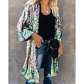 cheap Tops-Retro Vintage 1980s Coat Sequins Women&#039;s Halloween Masquerade Performance Pride Parade Pride Month Adults&#039; Coat