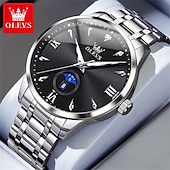 abordables Montres à quartz-OLEVS Hommes Montres à quartz Créatif Minimaliste Mode Décontractée Lumineux Calendrier Date Semaine IMPERMÉABLE Acier Suivre