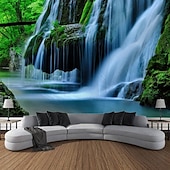 olcso táj kárpit-természet vízesés függő gobelin fal művészet nagy kárpit falfestmény dekoráció fénykép háttér takaró függöny otthon hálószoba nappali dekoráció