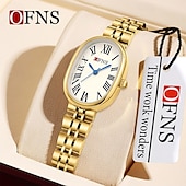 cheap Quartz Watches-Women Quartz Watch Minimalist Luxury Fashion Business Waterproof PU Leather Stainless Steel Strap Watch
