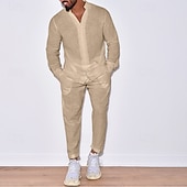 economico Set di camicie basic da uomo-Per uomo 2 pezzi Completo di camicia Camicia estiva Set abbinati Camicia da spiaggia Camicia con bottoni Liscio Da mare Informale Nero Bianco Blu marino Blu Manica lunga Colletto Primavera estate