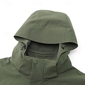 baratos Casacos Leves, Polares &amp; Caminhada-Homens Jaqueta Softshell Jaqueta de Trilha Inverno Ao ar livre Térmico / Quente A Prova de Vento Impermeável Jaquetas 3-em-1 Jaqueta leve Jaqueta corta-vento Viajar Preto Vermelho Azul Marinho