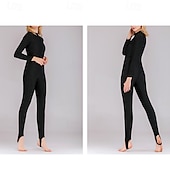 abordables Lycra de surf-Femme Maillot Anti UV Maillot de bain 1 pièce Poids Léger manche longue Le Maillot de corps Maillot de bain Zip sur le devant Natation Surf Plage Sports nautiques Mosaïque Eté Printemps Automne