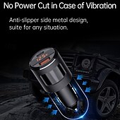 お買い得  車用充電器-sc01 qc3.0 usbc type-c デュアルポート ミニカーチャージャー 急速充電 FM トランスミッター プレーヤー 3.1a 急速充電 usb チャージャー付き