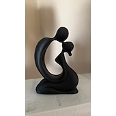 abordables Statues-Statue de couple en résine s&#039;embrassant, artisanat artistique pour la décoration de la maison, du salon, du bureau, du café, polyvalente pour l&#039;intérieur &amp;ornement d&#039;entrée de table d&#039;extérieur pour