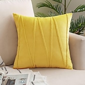 billige Trender innen puter-dekorative kasteputer putetrekk stripet fløyel moderne dekorative solide putetrekk putevar myk koselig til seng sofa sofa bil stue rosa blå salvie grønn brent oransje