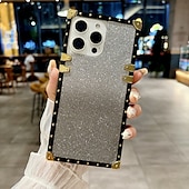 お買い得  iPhone用ケース-電話 ケース 用途 iPhone 16 Pro Max プラス iPhone 15 プロマックスプラス iPhone 14 13 12 11 Pro Max Plus Mini バックカバー スタンド付き ミラー ワイヤレス充電をサポート レトロ風 PC