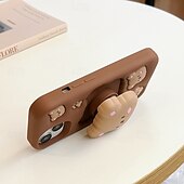 Недорогие Чехлы для iPhone-телефон Кейс для Назначение айфон 16 айфон 16 про айфон 16 про макс айфон 15 iPhone 15 Pro Max iPhone 14 Pro Max iPhone 13 12 Pro Max Кейс на заднюю панель со стендом Защита от удара Ретро Силикон